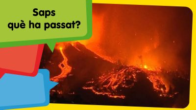 Un volcà en erupció!
